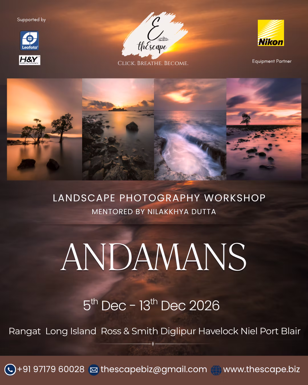 Andaman landscape photography workshop poster
