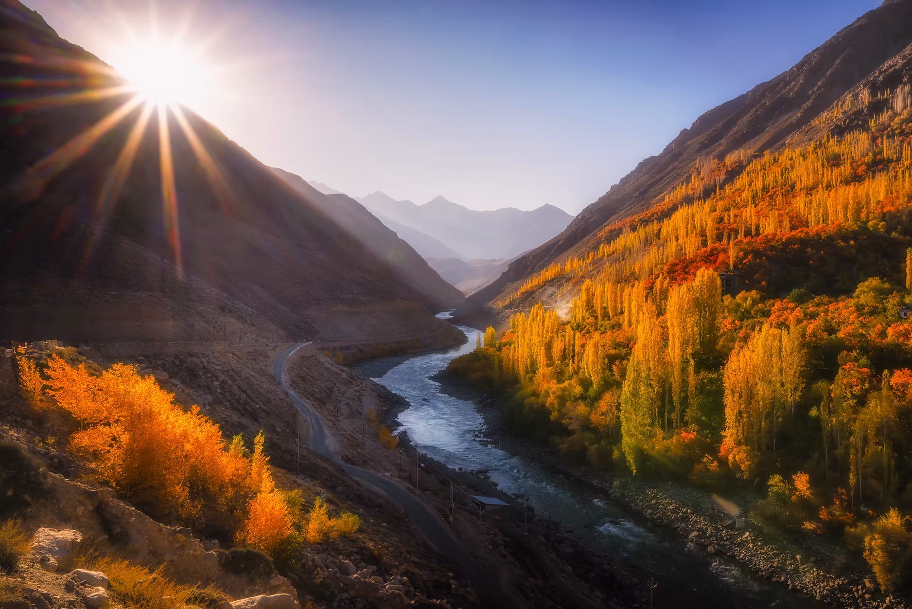 Autumn landscape photograph from the tour